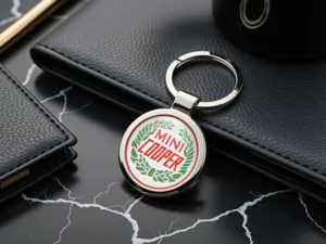 Mini Cooper Personalised Key Chain Custom Logo Premium
